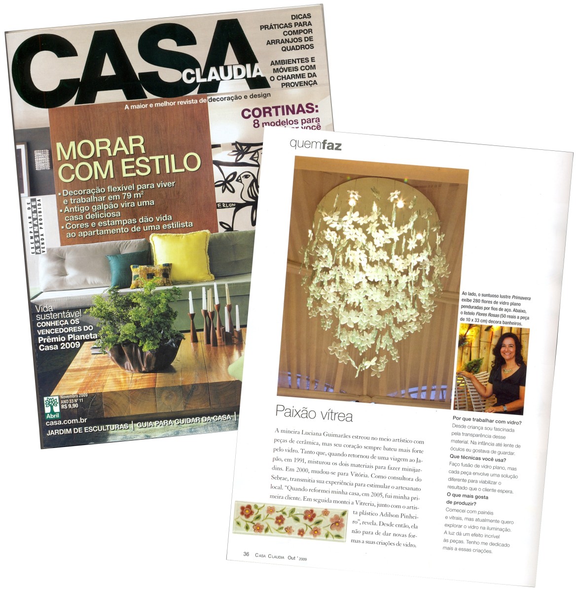 Destaque na revista Casa Claudia